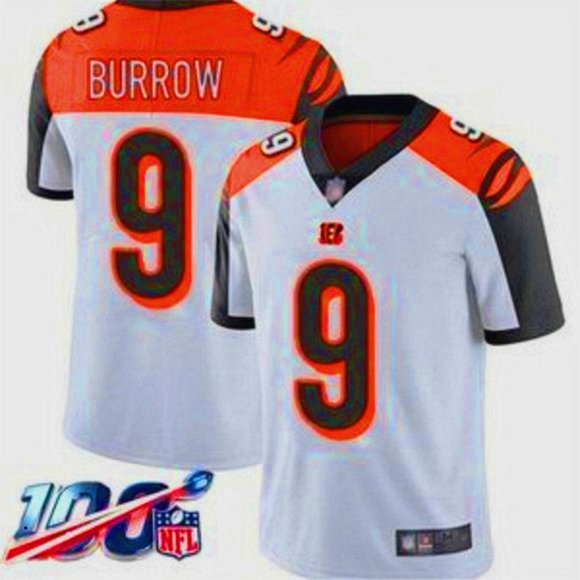 joe burrow white jersey